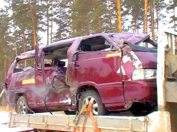 Авария маршрутки в Иркутской области