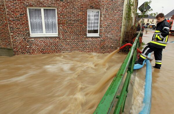 Наводнение после проливных дождей в Бельгии