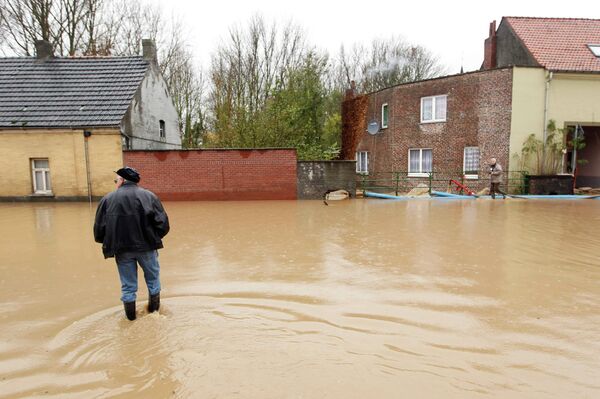 Наводнение из-за проливных дождей в Бельгии