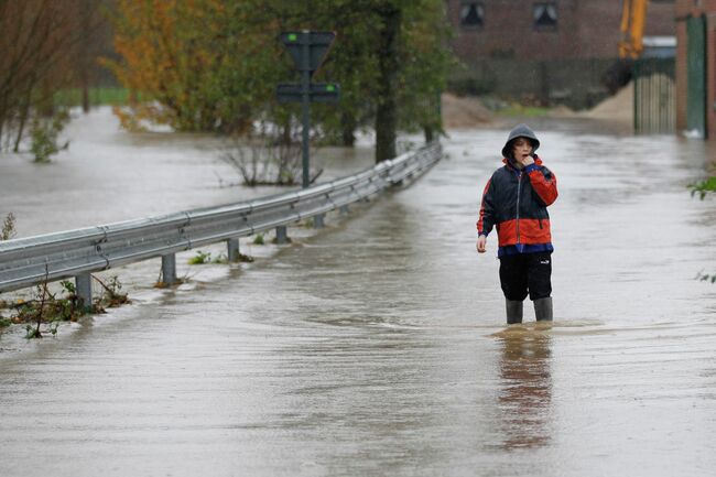 Наводнение из-за проливных дождей в Бельгии