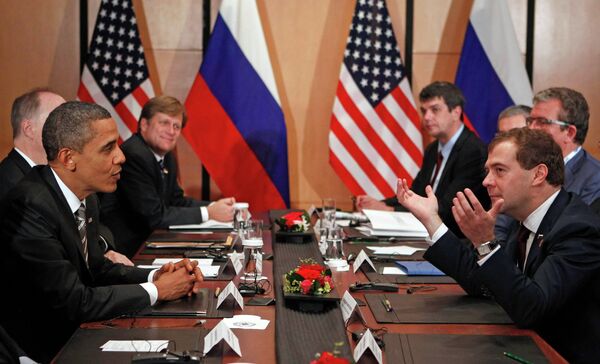 Встреча Дмитрия Медведева и Барака Обамы в Иокогаме