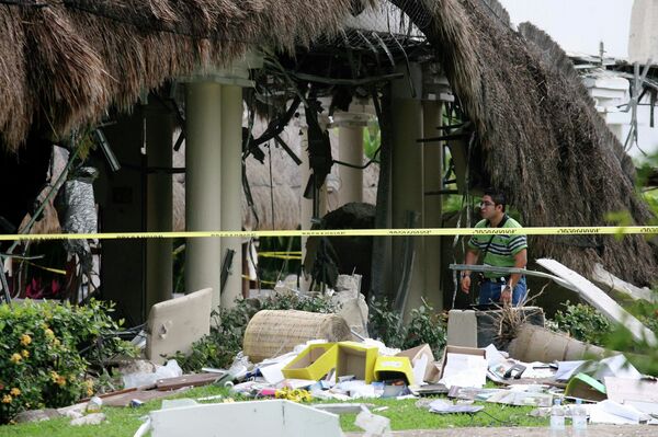 Взрыв бытового газа в мексиканском отеле