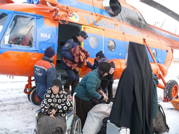 Эвакуация паломников в Туве