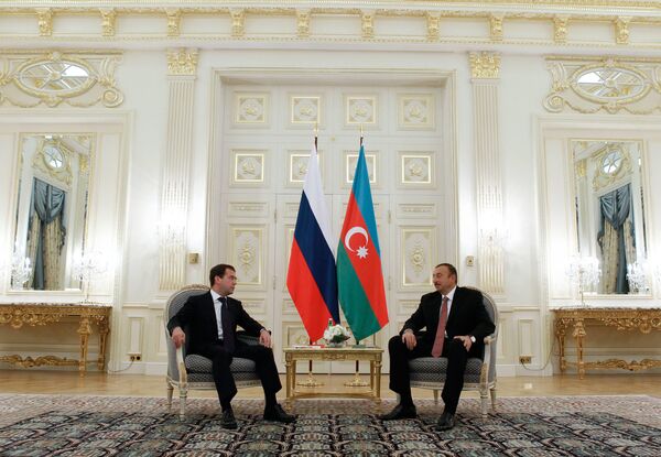Встреча Дмитрия Медведева с президентом Азербайджана Ильхамом Алиевым