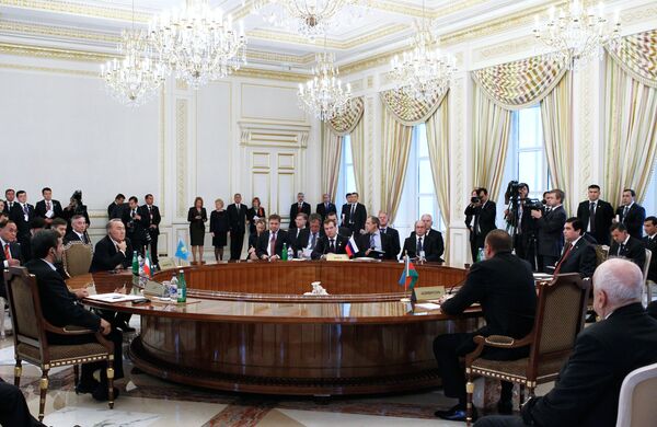 Дмитрий Медведев принимает участие в заседании Третьего Каспийского саммита