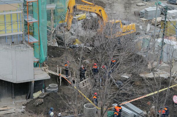 Разрыв газовой трубы произошел на юге Москвы при проведении строительных работ