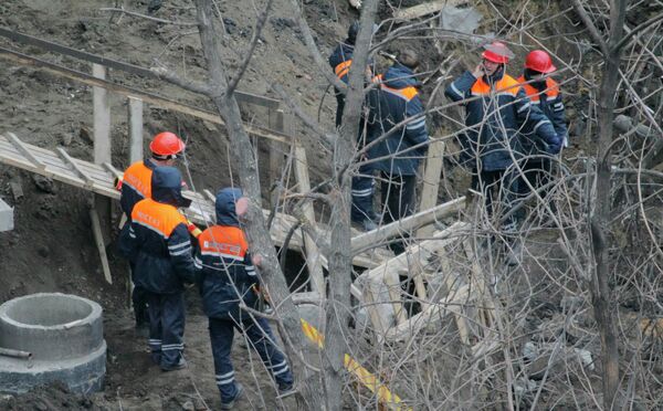 Разрыв газовой трубы произошел на юге Москвы при проведении строительных работ