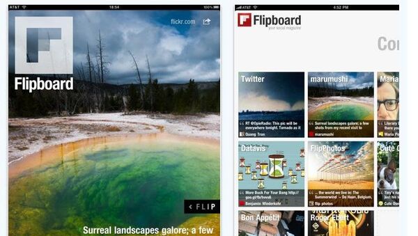 Приложение Flipboard для чтения журналов на iPad