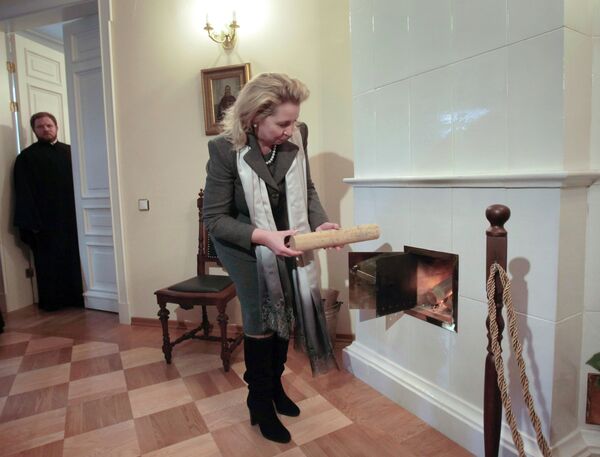Супруга президента РФ С.Медведева посетила музей-квартиру святого праведного Иоанна Кронштадтского