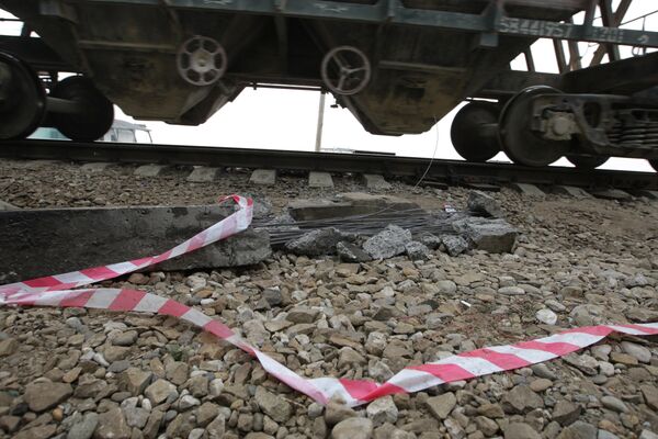 Взрыв на железной дороге в Краснодарском крае