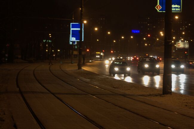 Движение на дорогах Москвы