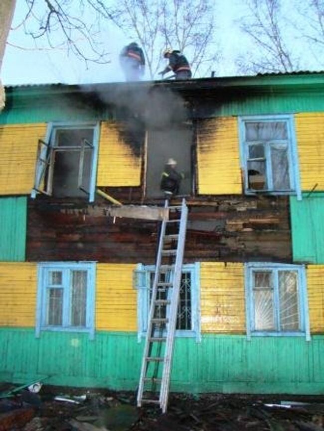 Взрыв газового баллона в деревянном доме в Биробиджане 