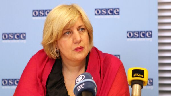 Представитель ОБСЕ по вопросам свободы СМИ Дунья Миятович, архивное фото