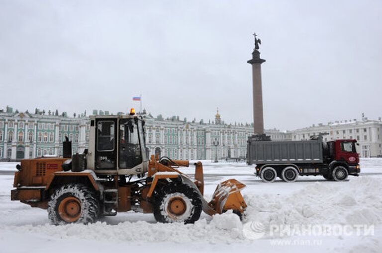 Снегопад в Санкт-Петербурге