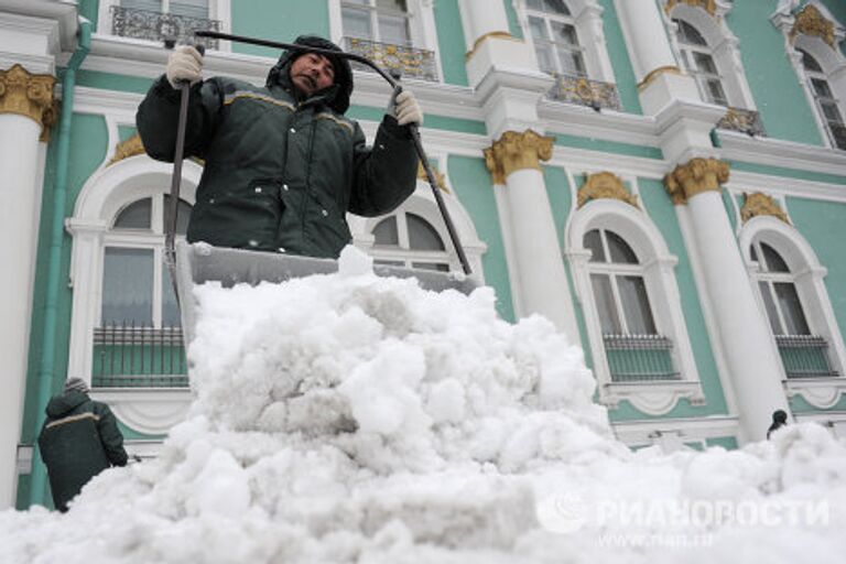 Снегопад в Санкт-Петербурге