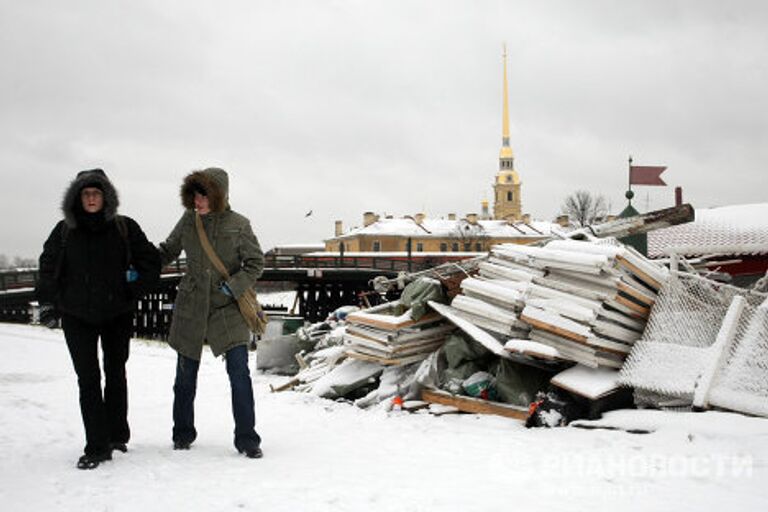 Снегопад в Санкт-Петербурге