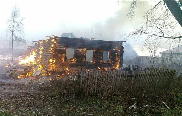 Пожар в Касимовском районе Рязанской области