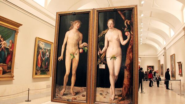 Альбрехт Дюрер. Диптих «Адам и Ева». Ева. 1507. Прадо. Мадрид