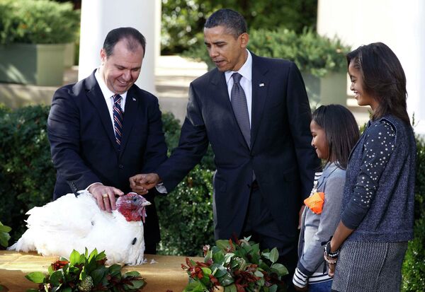День Благодарения в США: президент Барак Обама помиловал двух индеек