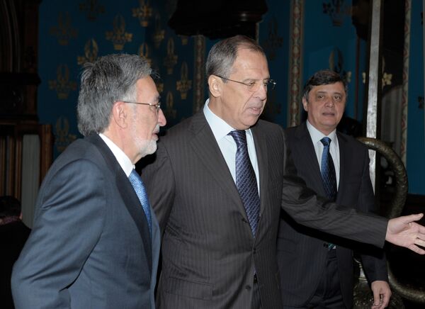 Главы МИД России и Афганистана Сергей Лавров и Залмай Расул встретились в Москве