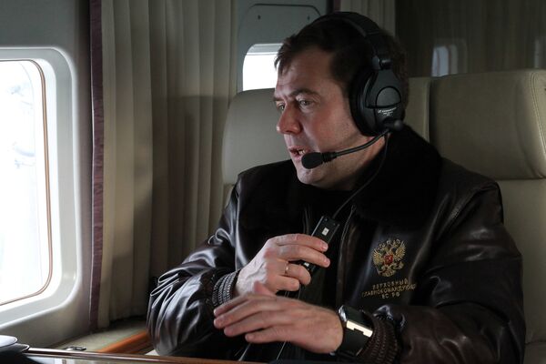 Президент РФ Дмитрий Медведев прибыл в Нижегородскую область