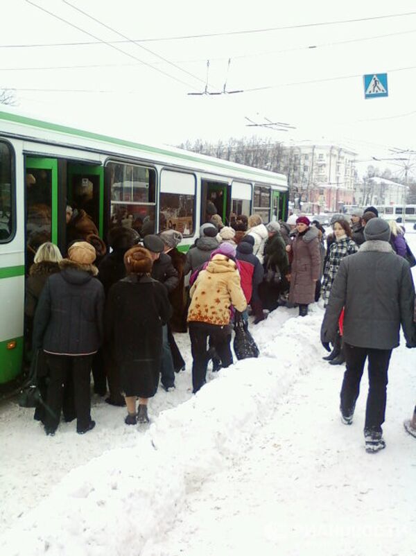 Снегопад в Ярославле