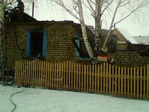 Пожар в Одесском районе Омской области