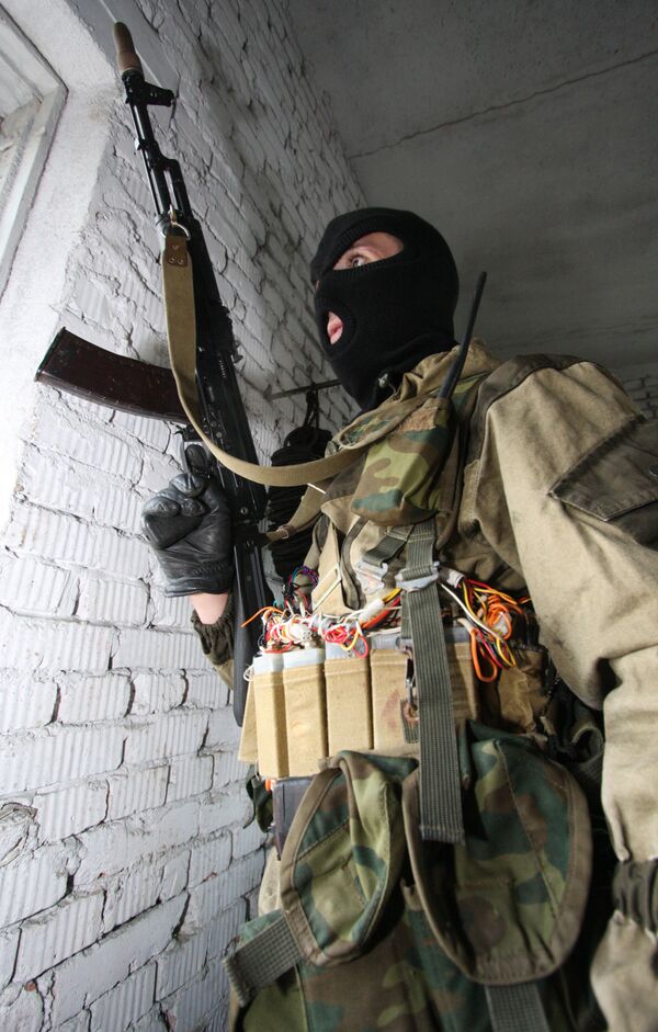 Антитеррористические учения в Приморском крае по предотвращению угрозы совершения террористического акта на военном объекте и ликвидации его возможных последствий