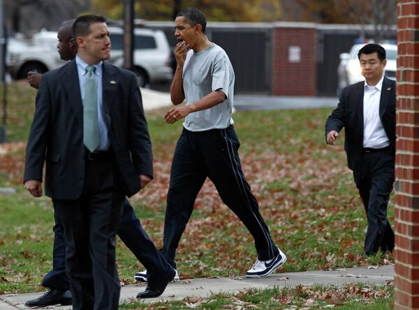 Обама разбил губу, играя в баскетбол после Дня благодарения