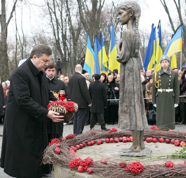 Траурные мероприятия в память погибших от голода 1932-1933 годов на Украине