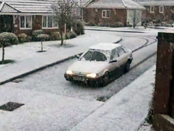 Снегопад в Великобритании