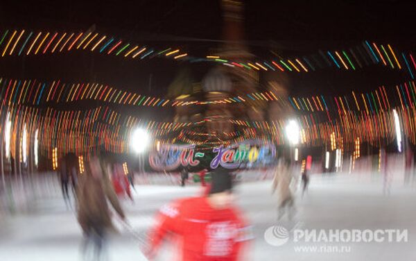 Зимняя Москва: открытие катка на Красной площади