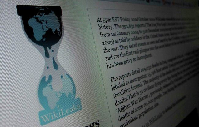 Страница сайта www.wikileaks.org