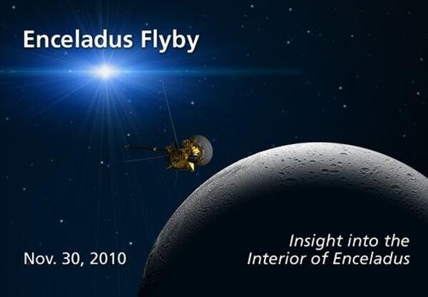 Сближение Кассини с Энцеладом