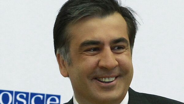 Президент Грузии Михаил Саакашвили на саммите ОБСЕ в Астане