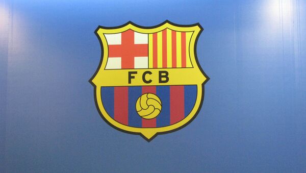 Эмблема ФК Барселоны, архивное фото