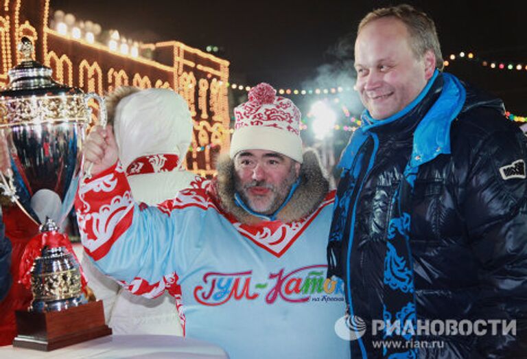 Торжественное открытие ГУМ-Катка на Красной площади