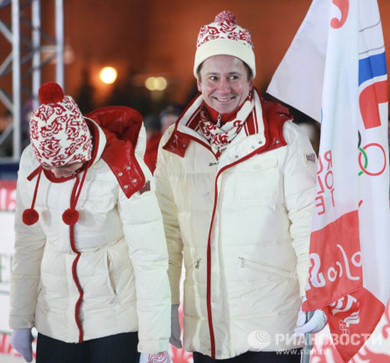 Торжественное открытие ГУМ-Катка на Красной площади