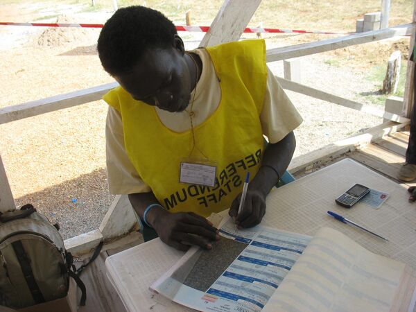 Регистрация участников будущего референдума об отделении Южного Судана в столице юга Джубе
