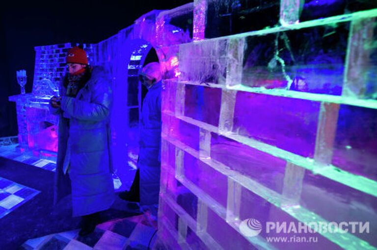 Открытие музея льда в парке Сокольники в Москве