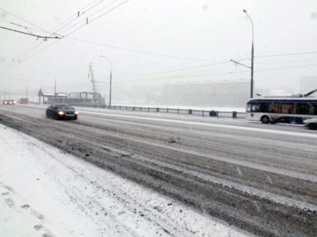 Сильный снегопад в Москве