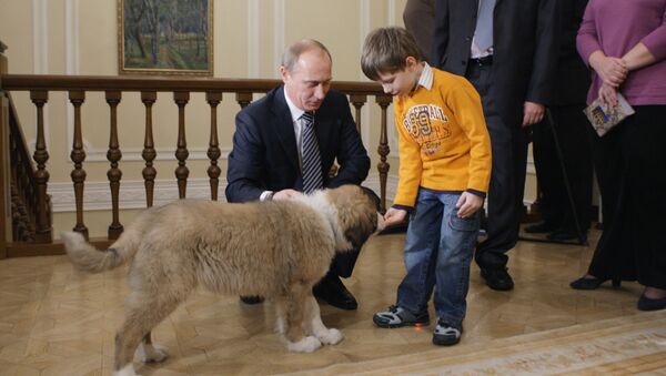 Новую собаку Путина будут звать Баффи по совету пятилетнего мальчика