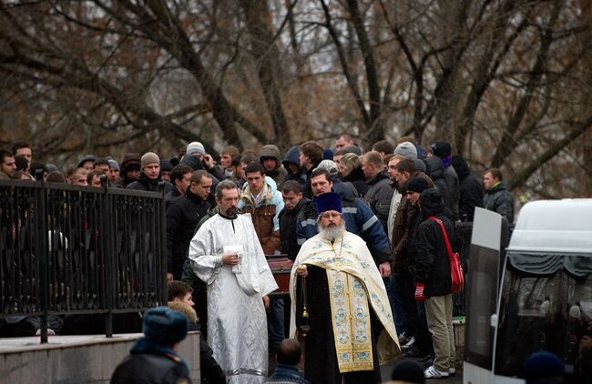 Похороны болельщика Спартака Егора Свиридова