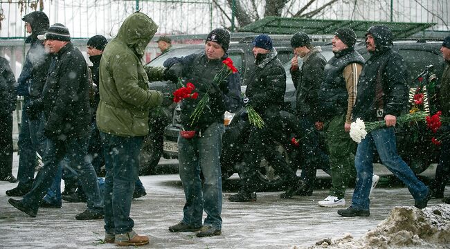 Похороны болельщика Спартака Егора Свиридова