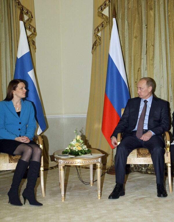 Встреча премьер-министров России и Финляндии