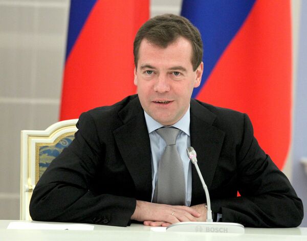 Президент РФ Д.Медведев встретился с судьями Конституционного суда РФ