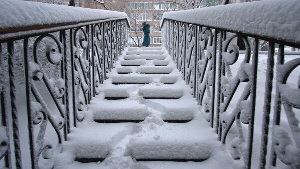 Сильный снегопад во Владивостоке. Архив