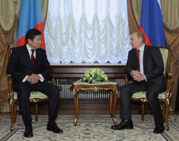 Встреча премьер-министров РФ и Монголии