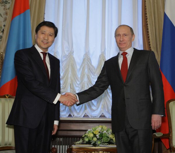Встреча премьер-министров РФ и Монголии