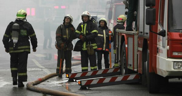 Пожар на рынке Левый берег в районе подмосковных Химок локализован  
